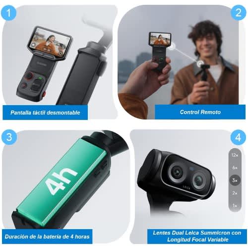 Insta360 Luna Ultra 8k Dual-lens Gimbal Camera Standard Combo - Cosmic Black - View 4