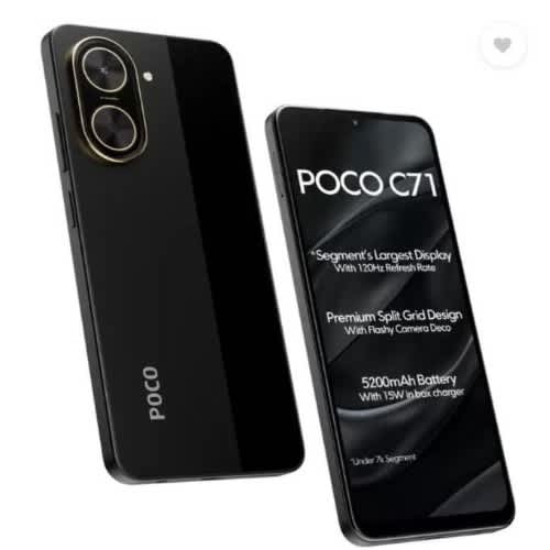 Poco C71 - 3gb Ram - 64gb Rom - 6.88" Display 5200mah - 4g Lte & Dual Sim - Black - View 4