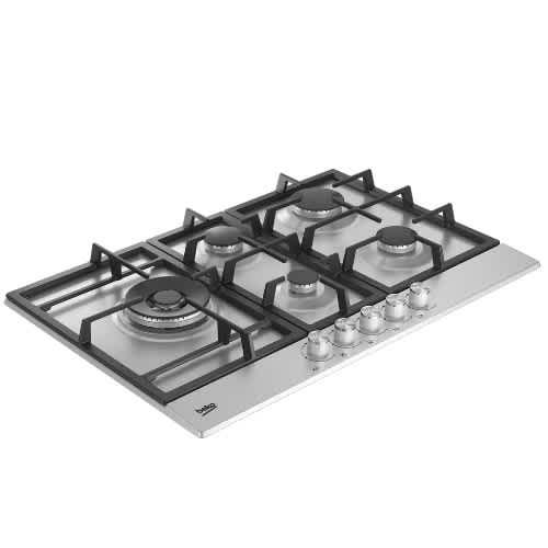 4 Gas Burners And 1 Wok Burner Built In Hob - View 2