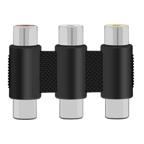 Female To Female Av 3 Rca Audio & Video Coupler Adapter - View 2