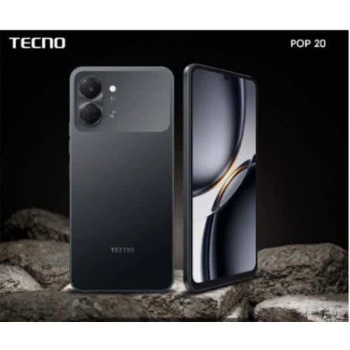 Tecno Pop 20 - 6.75" - 64gb Rom - 4gb Ram - 4g Dual Sim - Fingerprint - 5000mah - Black - View 2