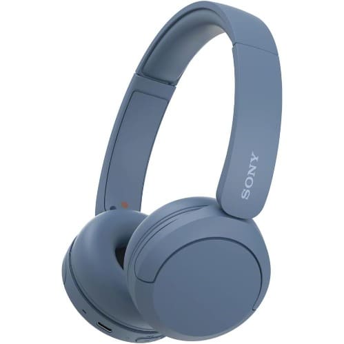 Sony Wh-ch520 Wireless Headphones Bluetooth On-ear Headset With Microphone- Blue