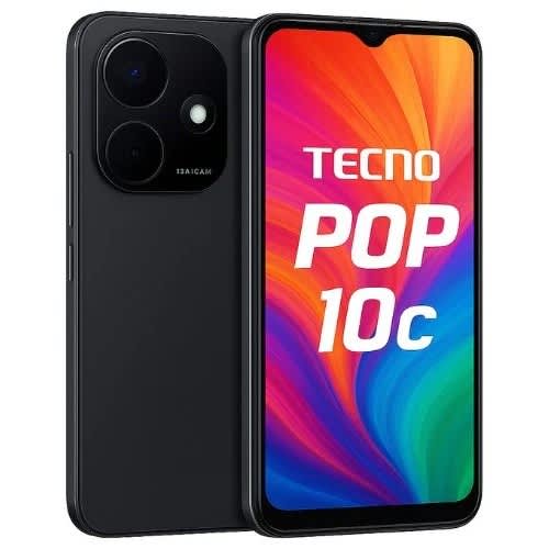 Pop 10c - 6.6" - 64gb Rom - 2+2gb Ram - 4g Lte - Dual Sim - Fingerprint - Black - 5000mah - View 3