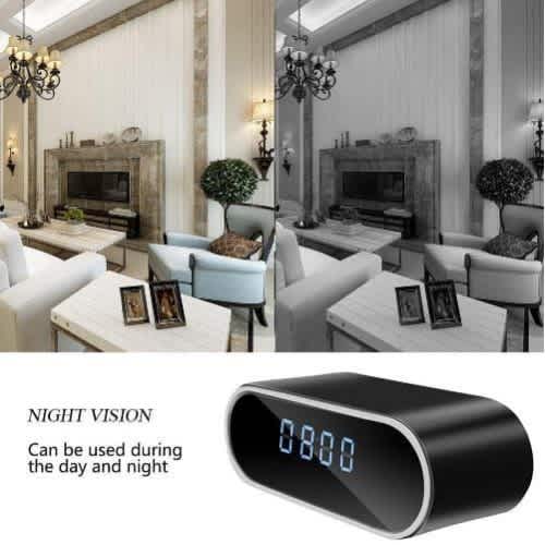 Rechargeable Digital Table Clock Wifi Spy Camera | Konga