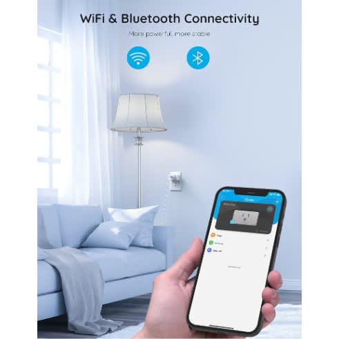 Govee Smart Plug 15a Wifi Bluetooth Outlet 1 Pack Work With Alexa And Google Assistant - View 4