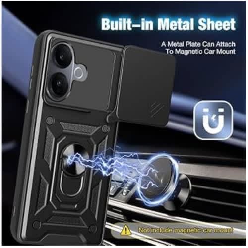 Armor Back Case For Vivo V60 Lite - Black - View 2
