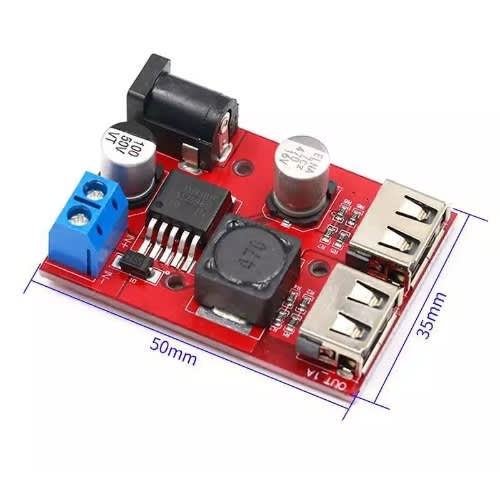 LM2596S Dual USB DC-DC 9V, 12V, 24V, 36V To 5V 3A Step Down Buck Converter Board - View 3