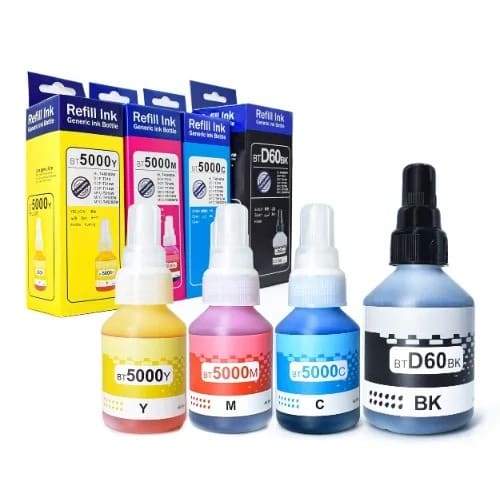 D60k Black - Bt5000 Cyan - Magenta - Yellow For Brother Ink Tank - View 2