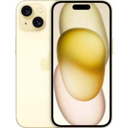 Iphone 15 - 6.1" - 128GB RAM - 6GB ROM - Single Sim - 3349mAh - Yellow - View 1