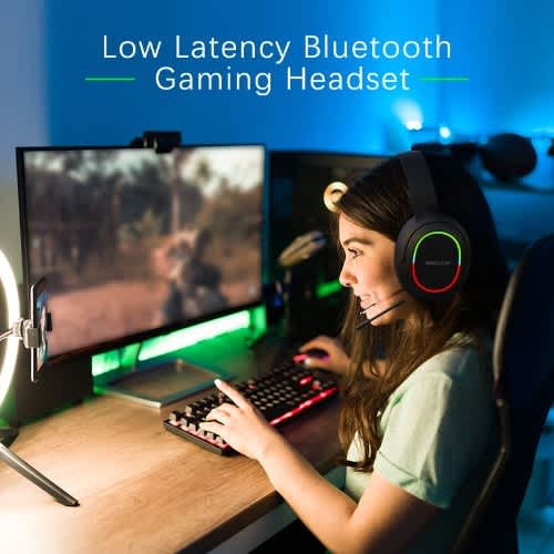 L800 Foldable Rgb & Enc Noise Reduction Wireless Gaming Headset With Microphone- Black - View 5
