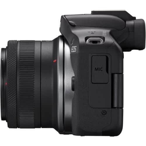 Canon Eos R50 Mirrorless Camera Rf-s18-45mm F4.5-6.3 Is Stm Lens Kit- Black - View 3