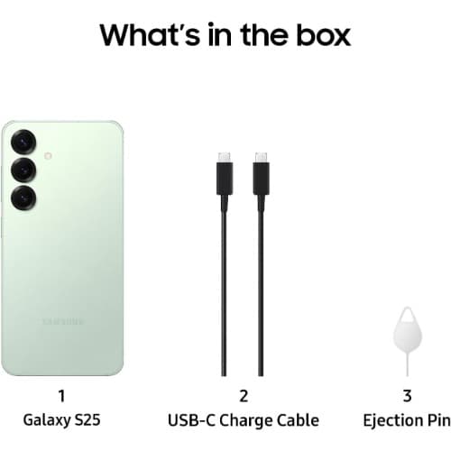 Galaxy S25 - 6.2" - Dynamic Amoled - 12GB RAM - 256GB ROM - Physical & Esim - 4000mAh - Green - View 2