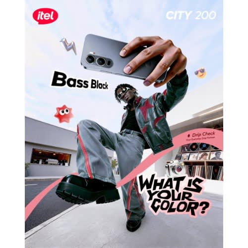 City 200 - 7.45mm  - 128GB ROM - 4+4GB RAM - 6.78" - Ip65 - 5200mAh - Black - View 2