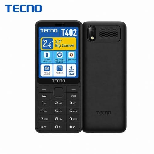 T402 - 2.4'' - 8mb Ram - Wireless Fm - Opera Mini - 1500mAh - Wireless Fm - Black - View 1