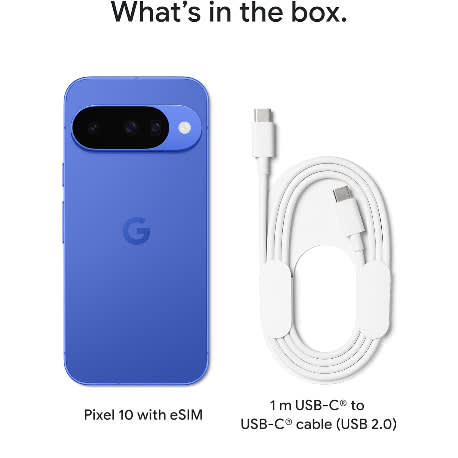Pixel 10 5G - 6.3" - 128GB ROM - 12GB RAM - Single Nano Sim + eSIM - 4970mAh - Indigo - View 3