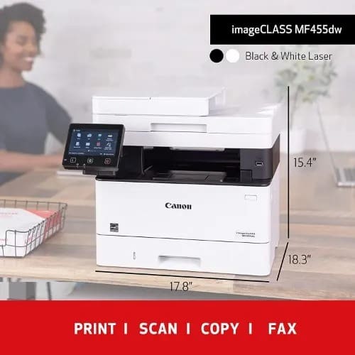 I-sensys Mf455dw A4 Mono Multifunction Laser Printer - View 4
