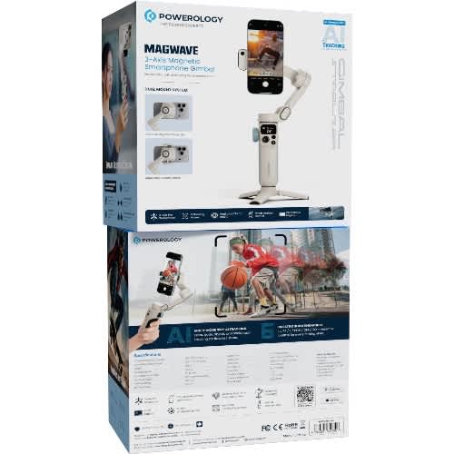Powerology Magwave Gimbal Stabilizer For Iphone, Android With Ai Tracking - View 4