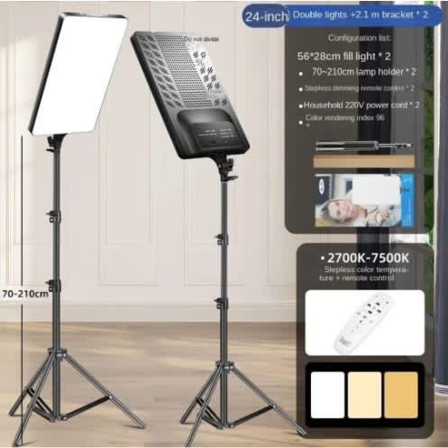 Professional Live Studio Photography Led Light With Full Tripod - 24" - View 3