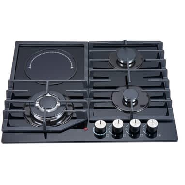 Pv-gt60g3h - 8mm Glass Cooktop Iron Cast - 3 Gas 1 Electric - View 3