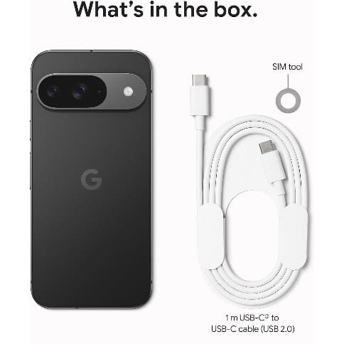 Pixel 9 5G - 6.3" - 128GB ROM - 12GB RAM - Single Nano Sim + eSim - 5G - 4700mAh - Obsidian - View 2