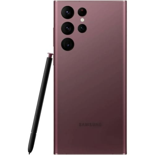 Galaxy S22 Ultra 5g - 6.8" - 128GB ROM - 8GB RAM - Single Sim - 5000mah - Burgundy - View 3