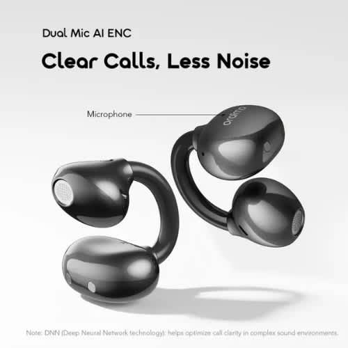 Opensnap Air Open-ear True Wireless Earbuds - Black - View 6