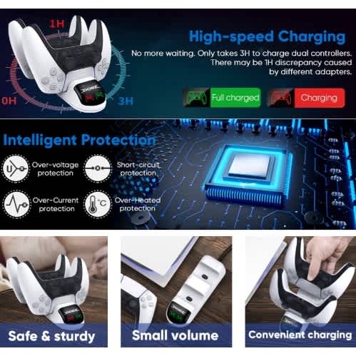 Charging Dock For Ps5 Controller Pads - View 2