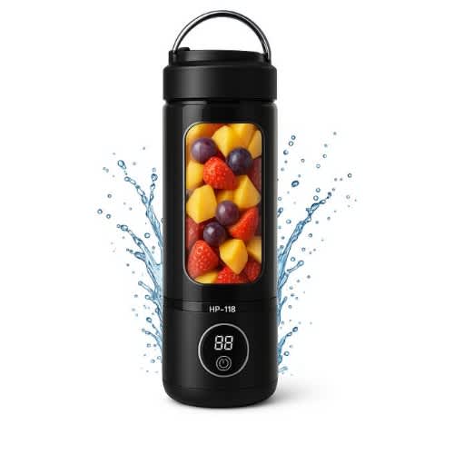 Portable Rechargeable Juicing Cup – Black - View 2