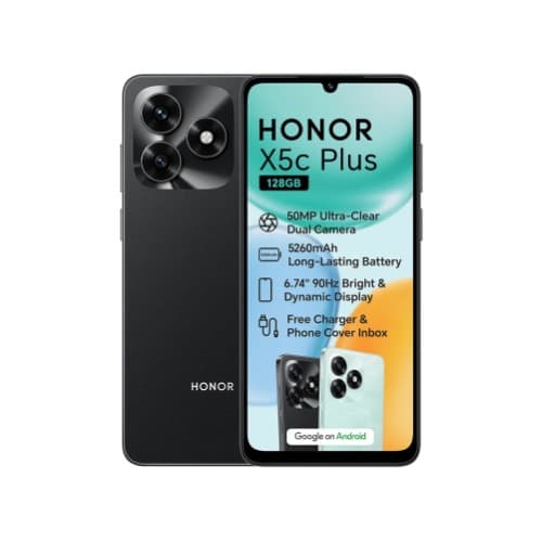 Honor X5c Plus - 6.74" - 128gb Rom - 4gb Ram - 4g Dual Sim - 5130mah - Black - View 1
