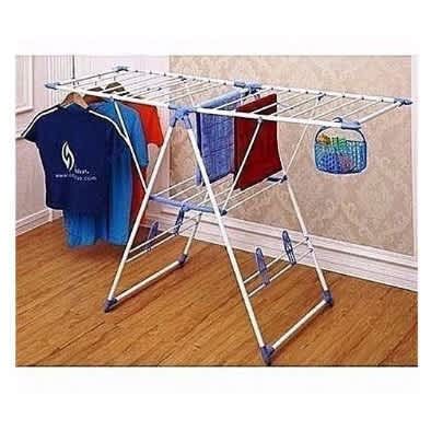 Foldable Cloth Drying Rack - Blue - View 3