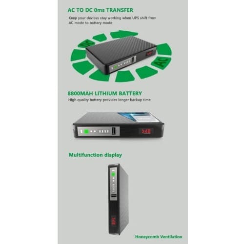 Mini Ups Power Supply - 8800mah - View 2