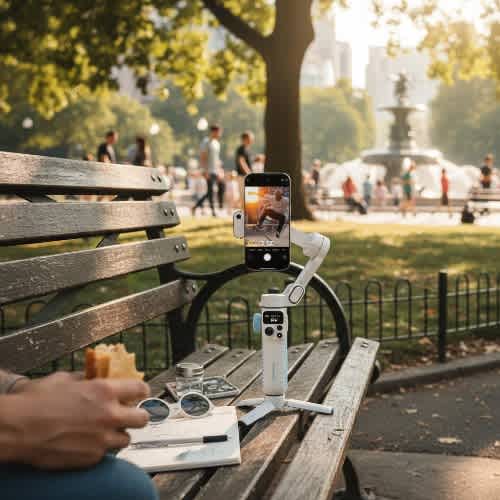 Powerology Magwave Gimbal Stabilizer For Iphone, Android With Ai Tracking - View 5