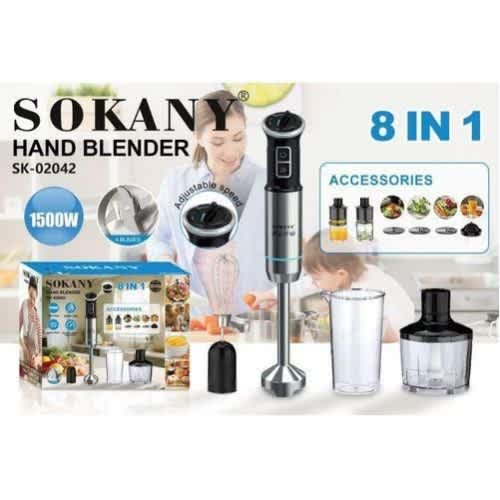 8 In 1 Hand Blender - Electric Hand Stick Blender/ Mixer/ Chopper