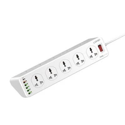 Surge Protection Power extensions With USB Chargers - 6ports -10 Outlets /1type C - View 2