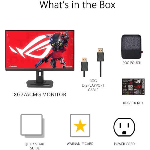 Rog Strix Xg27acmg – 27" Qhd 2560 X 1440 Hdr Gaming Monitor 270hz - Black - View 5