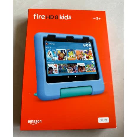 Fire Hd 8 Kids Tablet - 8" Hd Display - Ages 3-7 - 32GB ROM - Blue Case - 2022 Edition - View 2