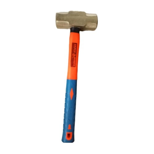 Sledge Hammer Plastic Handle Non Sparking Brass - 2Kg - View 1