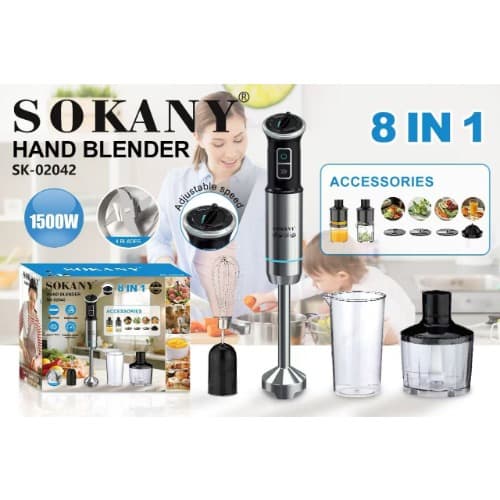 8 In 1 Hand Blender - Electric Hand Stick Blender, Mixer, Chopper - View 2