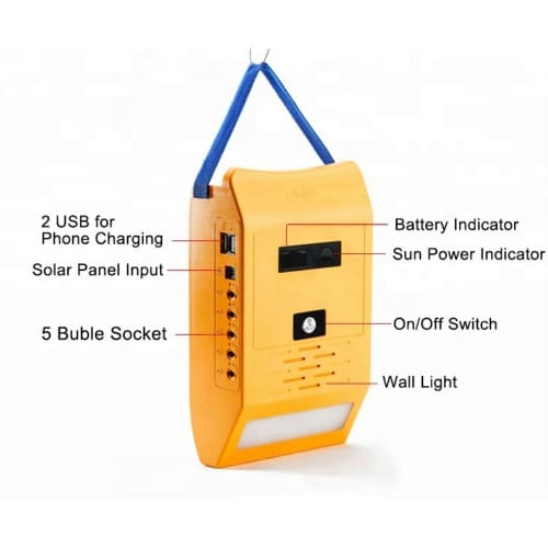 Solar Power Kit With Radio And 4bulbs - View 2