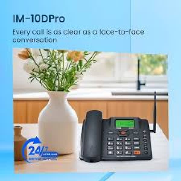Imose Im-10d Pro Desktop Gsm Phone Dual Sim- White - View 3