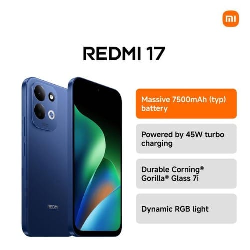 Redmi 17 4g, 4gb Ram/128gb Rom, 6.9", 7500mah- Deep Blue - View 1