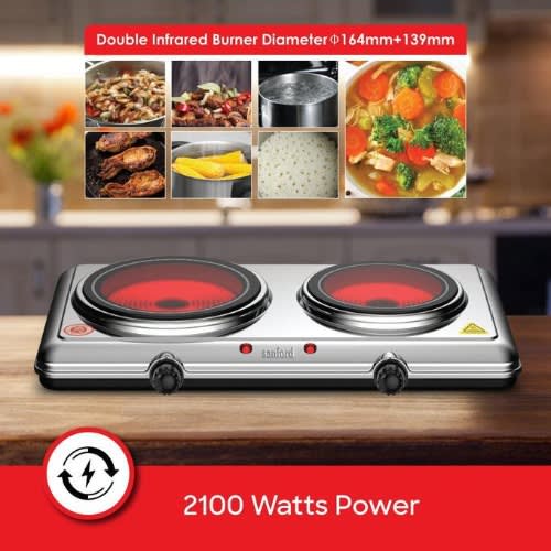 2100w Stainless Steel Double Face Infrared Cooker - Sf5004ic - View 3