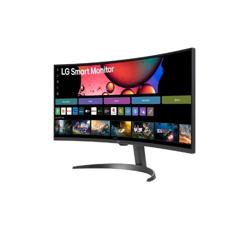 34sr60qc-b 34-inch Myview Smart Monitor Wqhd Curved Screen 100hz With Webos - View 2