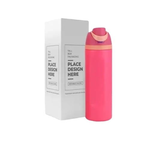 Prealzie Freesip Insulated 304 Stainless Steel Water Bottle 19oz/562ml Pink - View 2