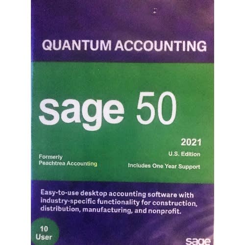 50 Quantum 2021 10user accounting software 10user Perpetual License DVD - View 3