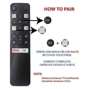 Tcl Short Tv Remote Control For Tcl Smart Led Lcd With Netflix