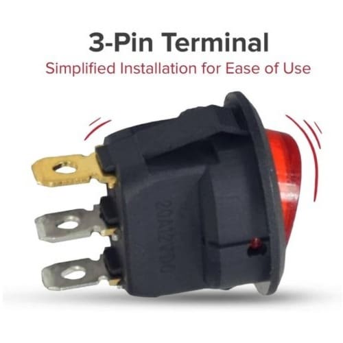 Red Illuminated On/off Switch 20a 12v Dc. - View 3