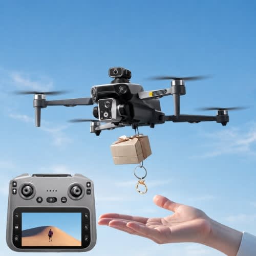 Drone K19 Max GPS Dual Camera 5G Remote Control  Airdrop 4.5 inch Screen Display - View 9
