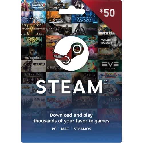 $50 Steam Wallet Gift Card / Code / Steam Key - View 1