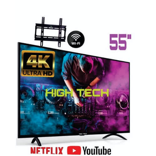 High Teck - Full Hd Smart Tv With Hanger- 55" - View 3